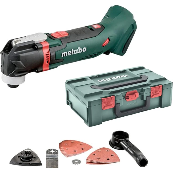 Metabo Akku-Multitool MT 18 LTX (613021840) 18V ; metaBOX 145 L, Akkuspannung: 18 V, Schwingzahl bei Leerlauf: 7000 - 18000 /min, Oszillationswinkel links/rechts: 1.6 ° – Bild 1