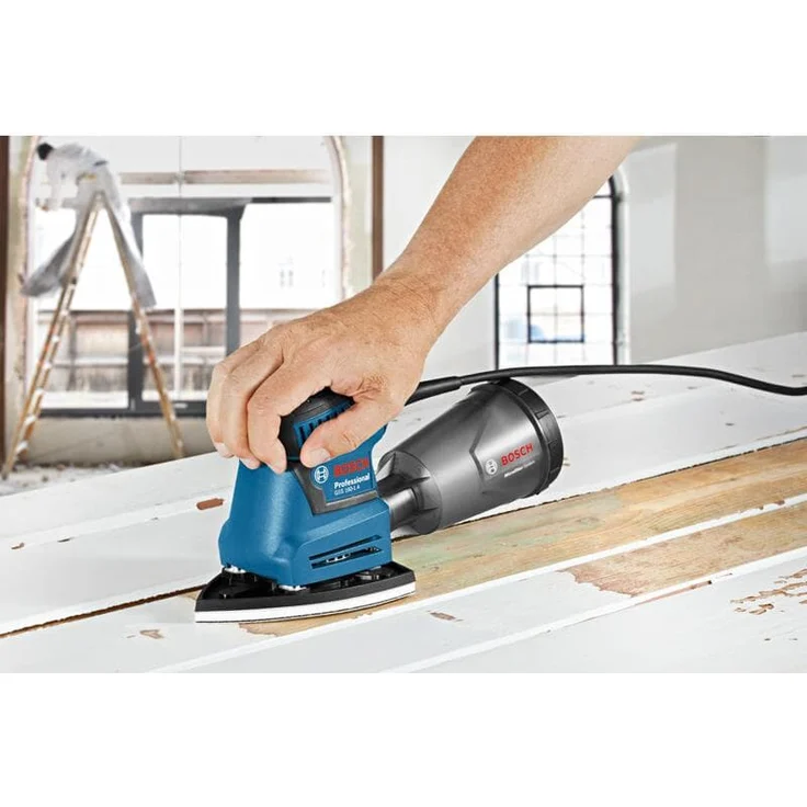 Bosch Professional Schwingschleifer GSS 160-1 A Multi (180 Watt, 1,6 mm Schwingkreis-Ø, in L-BOXX) 24000 U-min 12000 U-min Klett-Fix-System Staubabsaugung – Bild 3
