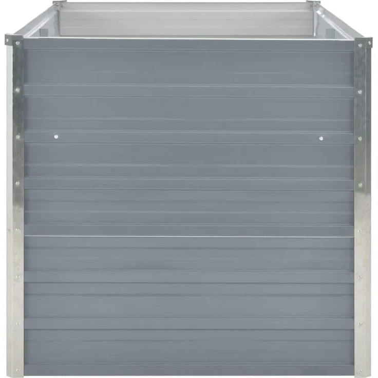 vidaXL Hochbeet 160 x 80 x 77 cm Verzinkter Stahl Grau – Bild 4