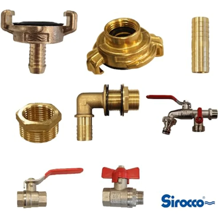 Sirocco Messing Fitting Kugelauslaufventil, 1 Zoll mit Tülle Bewässerungszubehör – Bild 3