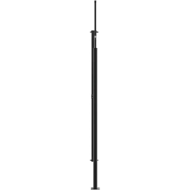 vidaXL Seitenmarkise, Sichtschutz Ausziehbar, Windschutz Sonnenschutz für Garten Balkon Terrasse, Seitenrollo Seitenwandmarkise, Weiß 200x600cm – Bild 4