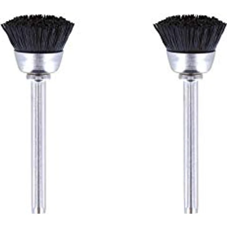 Dremel 404 Topfbürste - Zubehörsatz für Multifunktionswerkzeug mit 2 Topfbürsten Ø 13mm zum Reinigen und Polieren von Schmuck, Besteck und andere Materialien aus Messing, Metall, Edelstahl u.v.m - Preisvergleich – Bild 1