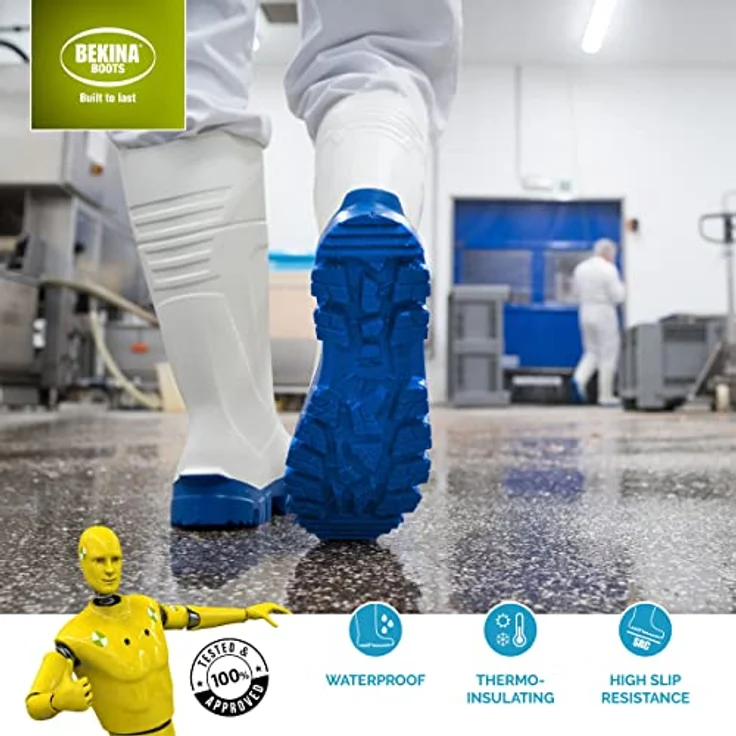 Bekina Steplite X Thermoprotec S4, Sicherheitsschuhe in Weiß und Blau, Größe 42, Verpackung pro 1 Paar – Bild 2