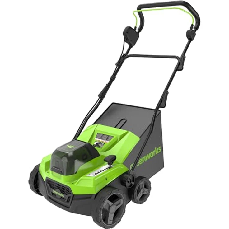 Greenworks GD40SC38II, Elektro-Vertikutierer mit 36 cm Arbeitsbreite, bürstenlosem Motor ohne Akku und Ladegerät – Bild 1