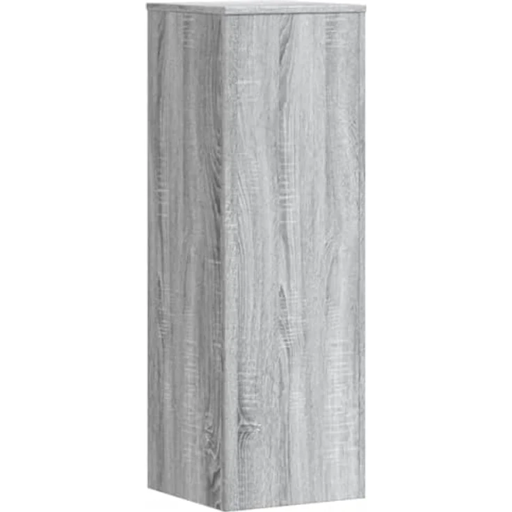 vidaXL Blumenständer Pflanzenständer Grau Sonoma 33x33x100 cm Holzwerkstoff, Stabile Oberplatte und Zeitloses Design – Bild 6