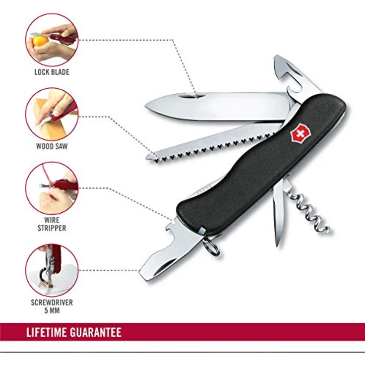 Victorinox FORESTER Schwarz Freizeitmesser – Bild 3