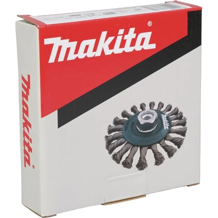 Makita Werkzeug GmbH Drahtbürste Makita Rundbürste 125mm gezopft Ø 125 mm M14 gezopft INOX D-77540, Edelstahl Rundbürste 125 mm, hohe Abtragsleistung – Bild 5