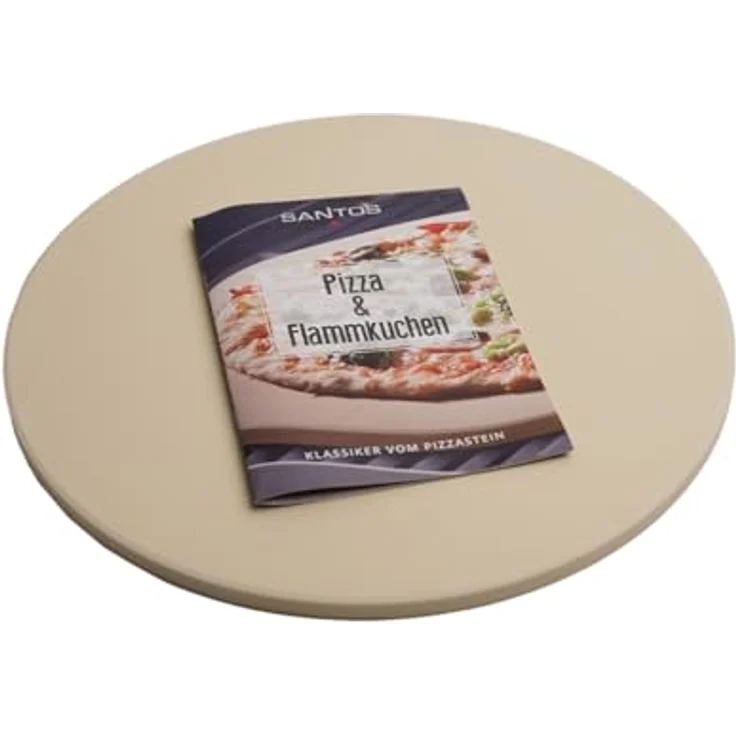 SANTOS runder Pizzastein für Gasgrill, Holzkohlegrills, Smoker & Backofen, Ø 36,5 cm – Bild 7