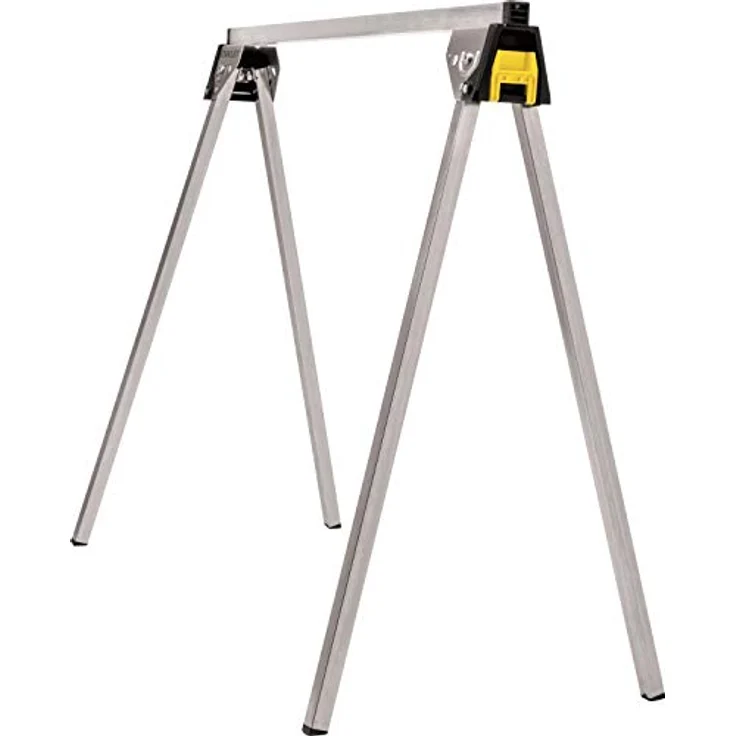STANLEY Gerüst STST81337-1, klappbarer Aluminium-Arbeitsbock, bis 450 kg belastbar, Zwillingspack mit Metallschiene, rutschfeste Gummiauflage – Bild 15