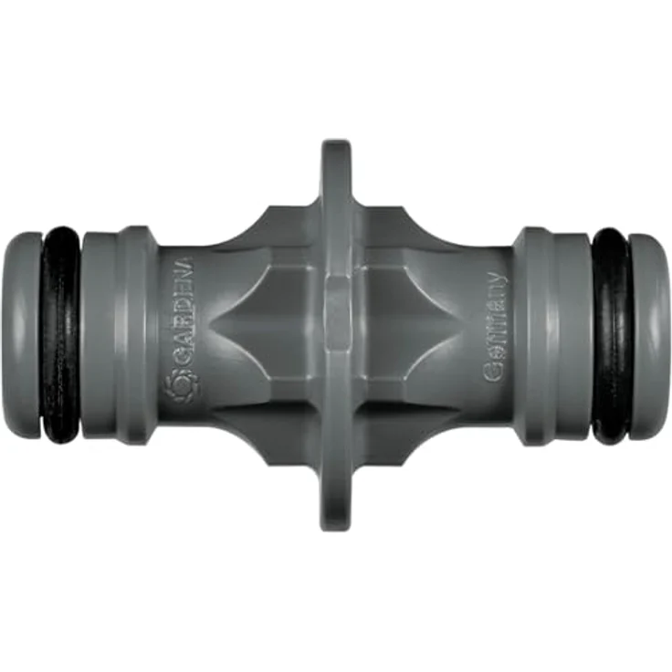 GARDENA Kupplung: Verbindungsteil zur sicheren Schlauchverbindung, Verbindung zweier Schläuche zur Verlängerung, zum Übergang von 19 mm (3-4)- auf 13 mm (1-2)-Schläuche, verpackt (2931-20) Bewässerungszubehör – Bild 2