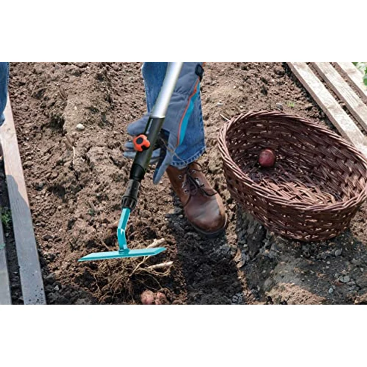GARDENA combisystem-Schuffel GARDEX: Gartenzubehör für Bodenarbeiten wie das Jäten von Beeten und Wegen, Arbeitsbreite 14 cm, für combisystem-Stiele, empfohlene Stiellänge 150 cm (3187-20) – Bild 2