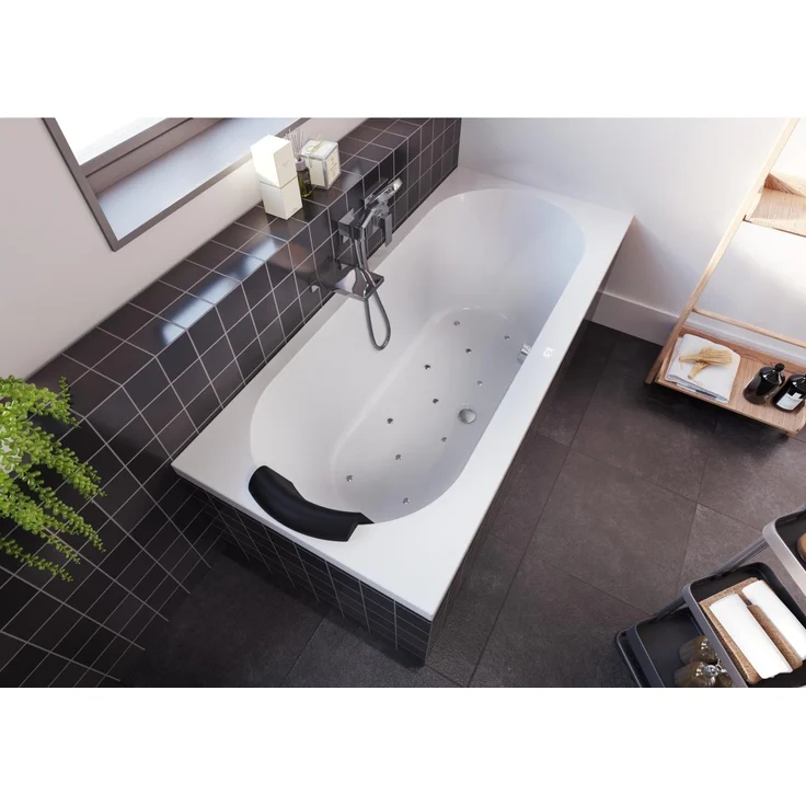 Riho Carolina Badewanne, rechteckig mit Air-System, 1 Platz, weiß, B057007005