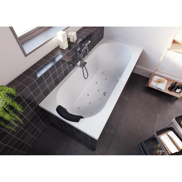 Riho Carolina Badewanne, rechteckig mit Air-System, 1 Platz, weiß, B057007005