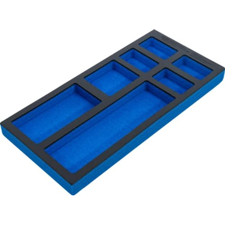 BGS TECHNIC Werkstattwageneinlage 1/3, leer mit 7 Ablagefächern, Hartschaum, 408 x 189 x 32 mm – Bild 2