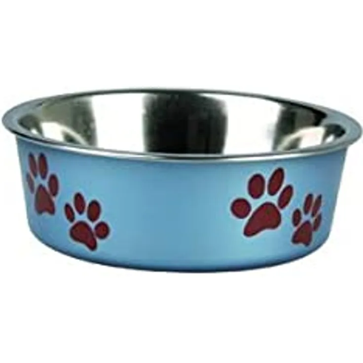 Karlie K&F Feeder, Edelstahl, Blau, 2200 ml, Durchmesser: 21-23 cm