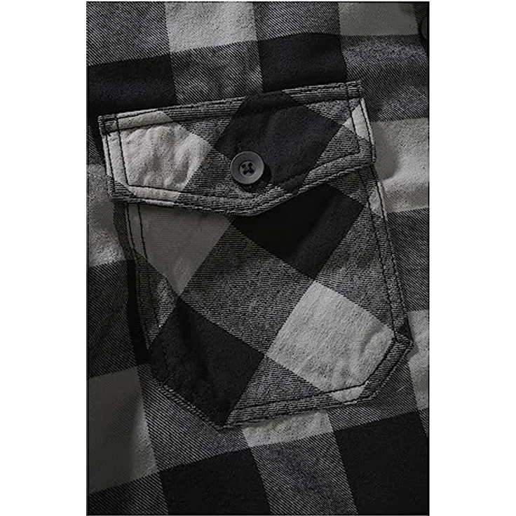 Brandit Anorak Herren Lumberjacket (1-St), klassischer Holzfäller-Look, Flanell Fütterung, blau – Bild 10