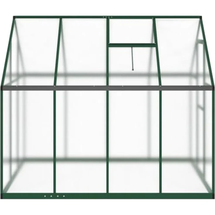 vidaXL Gewächshaus mit Fundamentrahmen Grün 224x169x195 cm Aluminimum, UV-beständige Platten und begehbare Anbaufläche – Bild 4