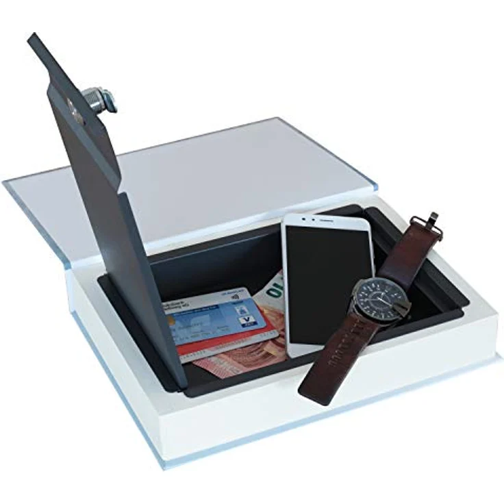 HMF 81001 Buchsafe, getarnte Geldkassette mit echten Papierseiten, Kochbuch, 26,5 x 19 x 4,2 cm – Bild 2