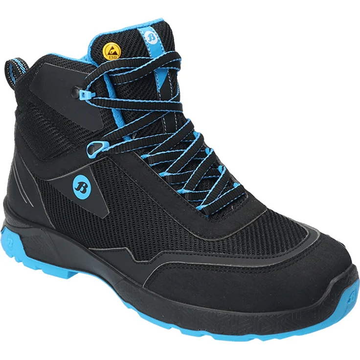 Bata SUMM ONE W, kniehohe Unisex-Sicherheitsschuhe, Schwarz, Größe 41, S3-Zertifizierung, Aluminium-Schutzkappe, rutschfeste TPU-Sohle, atmungsaktives Mesh-Futter, ESD-sicher