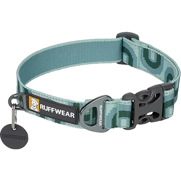 Ruffwear Crag Collar, Hunde-Halsband mit reflektierendem Tubelok Schlauchband, Grassy Oxbow – Bild 1