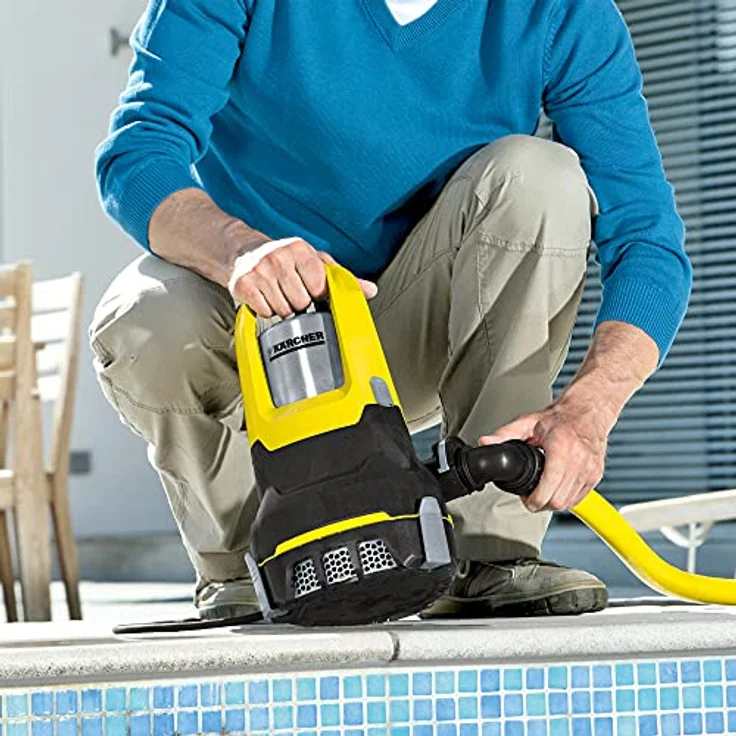 Kärcher SP 6 Flat Inox Klarwasserpumpe 550 Watt 14.000 l/h Entwässerung max. Förderhöhe 9 m max. Förderdruck 0,9 bar max. Partikelgröße 5 mm – Bild 5