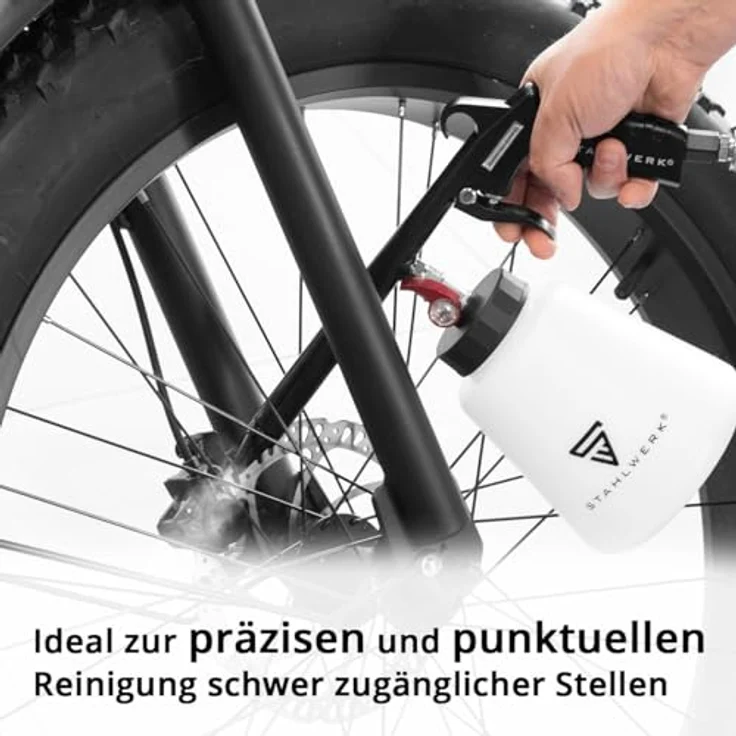 STAHLWERK RP-93 ST, Druckluft-Reinigungspistole mit 2-in-1-Funktion und ergonomischem Design, 1 Liter Wasservorratsvolumen – Bild 3
