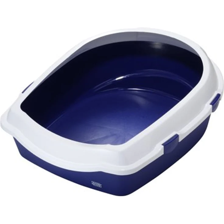 Europet Bernina 441-130896 Katzentoilette mit Rand Jumbo, 56 x 70 x 27 cm, Farbe blau – Bild 1
