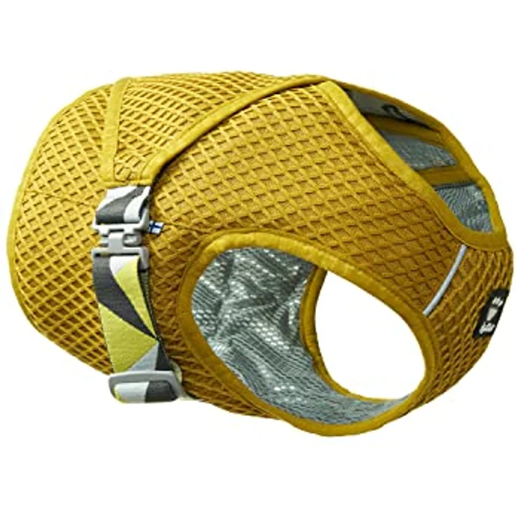 Hurtta Cooling Wrap Kühlweste für Hunde Kühljacke Hund Hundekühlweste Kühlendes Hundegeschirr Dog Cooling Vest Pet Cooling Vest Kühljacke für Hunde Gelb 45-55cm – Bild 1