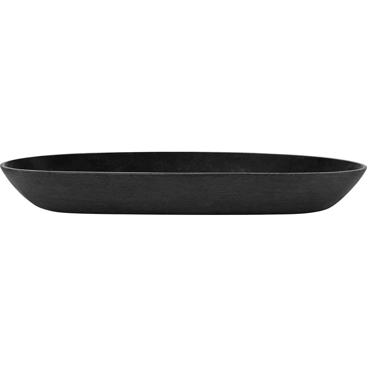 ECOPOTS Blumentopfuntersetzer SAUCER OVAL Dark Grey, bruchsicher, UV-beständig, frostsicher – Bild 1