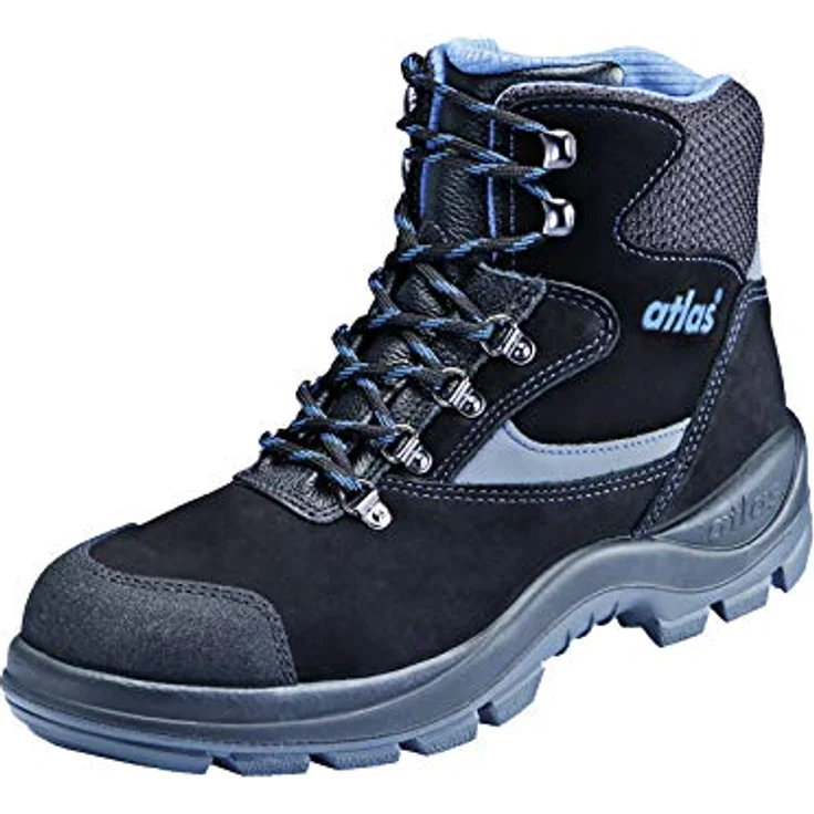 Atlas ERGO-MED 735 XP ESD S3, knöchelhoher Sicherheitsschuh aus hochwertigem Nubukleder, Weite 10, Größe 44, rutschfeste Outdoor-Laufsohle – Bild 1