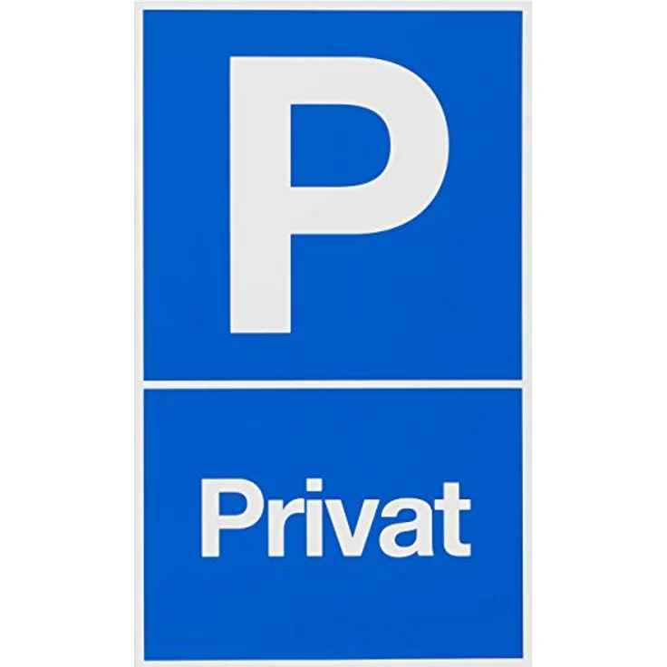 Metafranc Hinweisschild ''P-Privat'' - 250 x 150 mm - Beschilderung - Infoschild - Verbotsschild - Halteverbot - Parkverbot - Grundstückskennzeichnung - Gewerbekennzeichnung - 500180 – Bild 2
