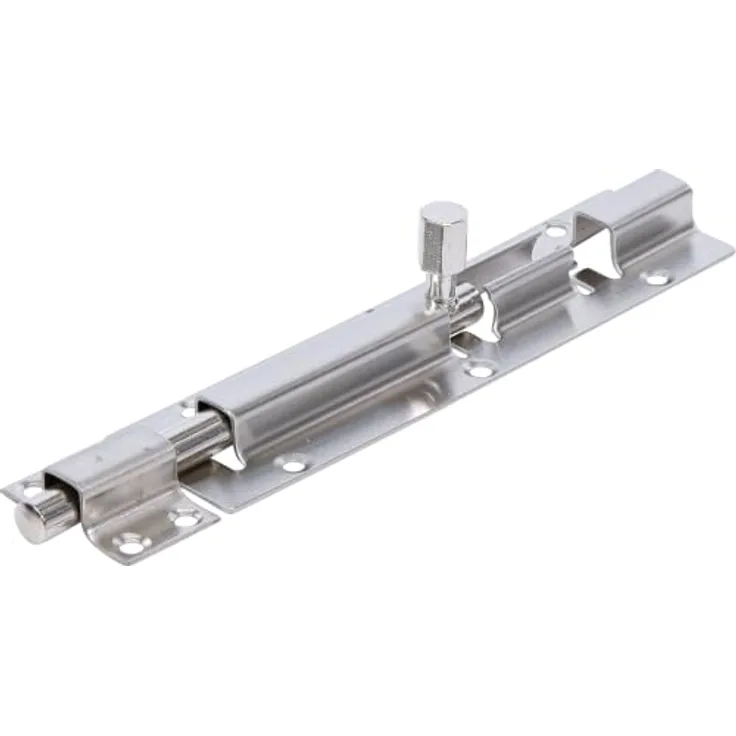 BGS Do it yourself Bolzenriegel aus Edelstahl, 150 mm mit versenkbaren Schraubenlöchern und seitlicher Verriegelung