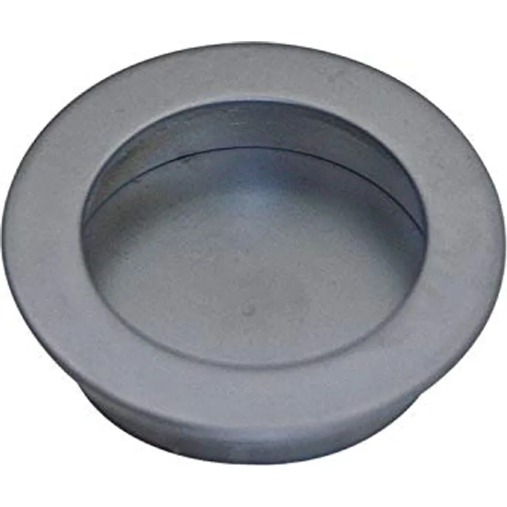Chrom matter Muschelgriff Rund ø 50mm Einlassmuschel aus Metall Küchengriff