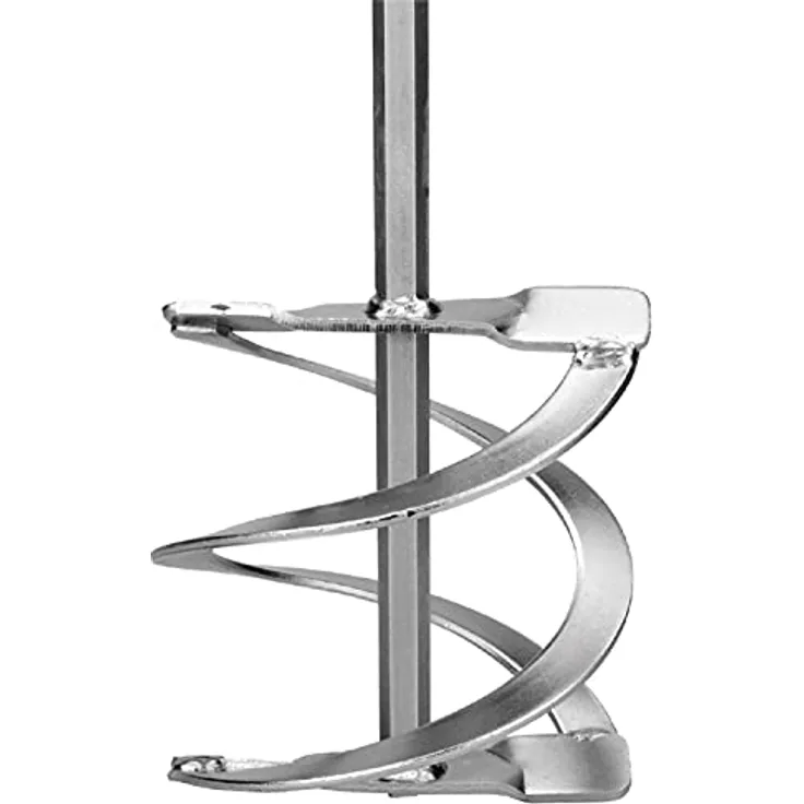 BOXTEC Rührkorb Sechskant verzinkt Rührkorb WR2 Wendelrührer Rührer für Bohrmaschine, Farbrührer, Mörtelrührer, Durchmesser:WR2 Ø85mm SW 8 (Premium Finish)