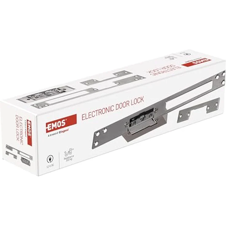 EMOS elektrischer Türöffner mit Drehmomentstift, 12 V / 0,5 A, kompatibel mit EMOS GoSmart Gegensprechanlagen, 2 Lagen offen/geschlossen, 250 x 25 x 32 mm – Bild 5