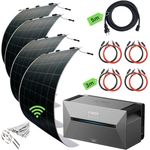 MyVoltaics Ultraleicht Balkonkraftwerk 1240 Watt mit Speicher 1,6 kWh, Südausrichtung: 900 kWh/Jahr, WLAN-Steuerung, ultraleichte Module, Schwarz