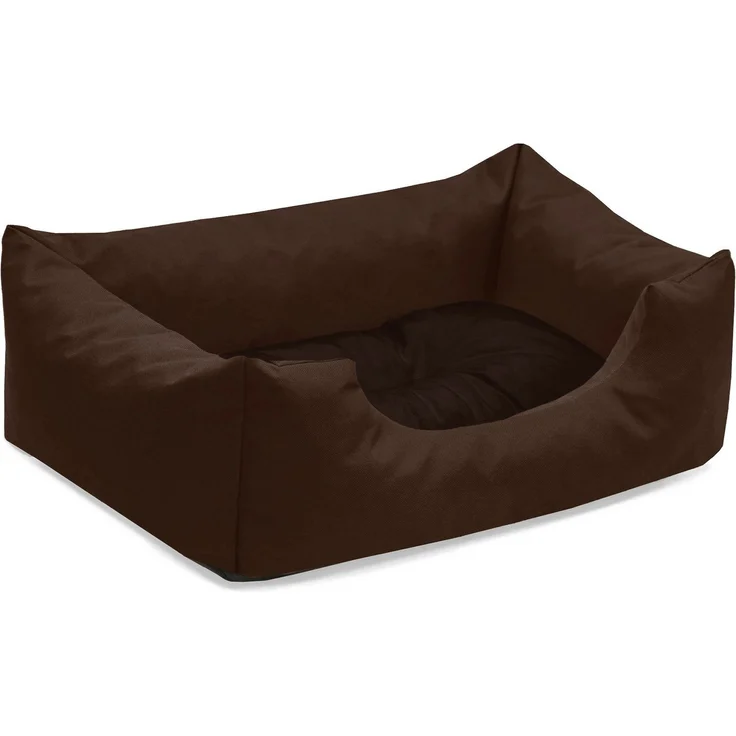 BedDog Hundebett MIMI mit Rand, Kissen zum rausnehmen, Schwarz – Bild 1