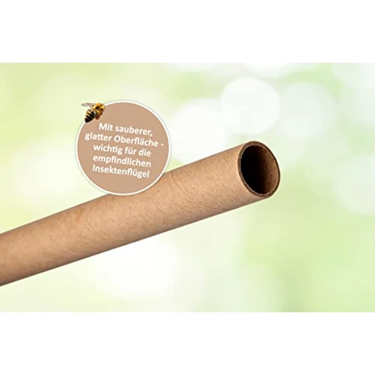 CULT at home 200 Nisthülsen für Wildbienen Insektenhotel Ø 6 mm - Länge 15 cm – Zubehör Füllmaterial Ersatz zum Nachfüllen Bauen und Basteln von Nisthilfen Bienenhotel – Bild 4