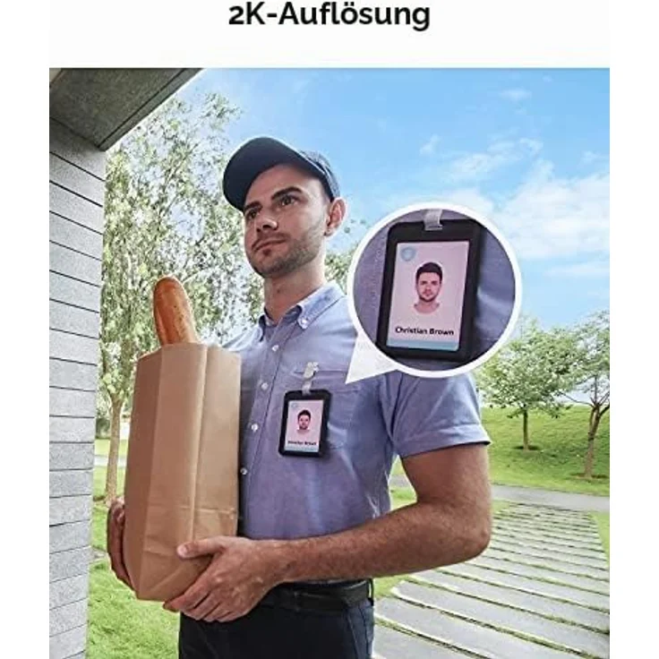 eufy Security 2K HD Kabellose Sicherheitskamera mit integrierter Türklingel, 6 Monate Akku-Laufzeit und 4:3 Bildverhältnis – Bild 5