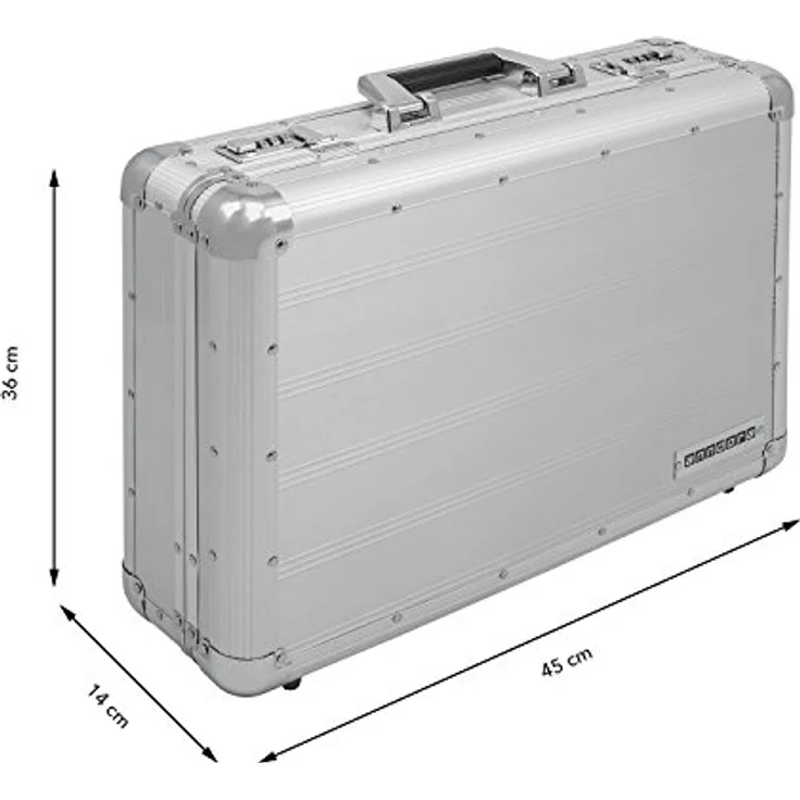 Aktenkoffer Aluminium Attaché Koffer Silber business Zahlenschloss abschließbar – Bild 10