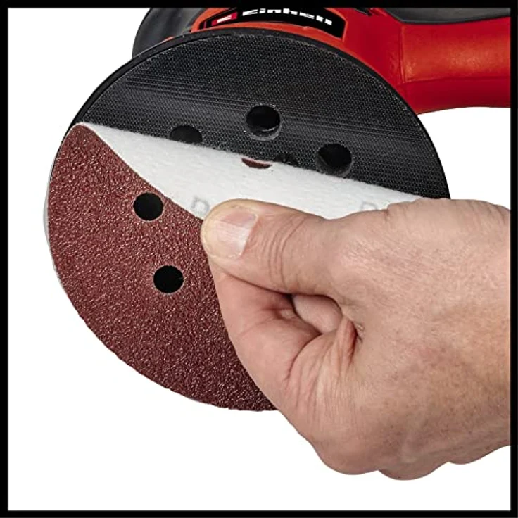 Einhell Exzenterschleifer TC-RS 425 E (425 W, Schleifteller Ø 125 mm, max. Schwingzahl 26.000 min-1, Schwingkreis 2,5 mm, inkl. Schleifpapier je 1x P60, P80, P120) – Bild 5