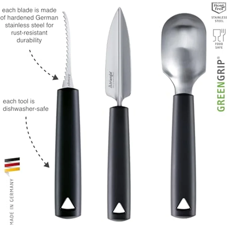 Triangle 90 835 03 02 Kürbis Schnitz-Set, 3-teilig – Bild 3