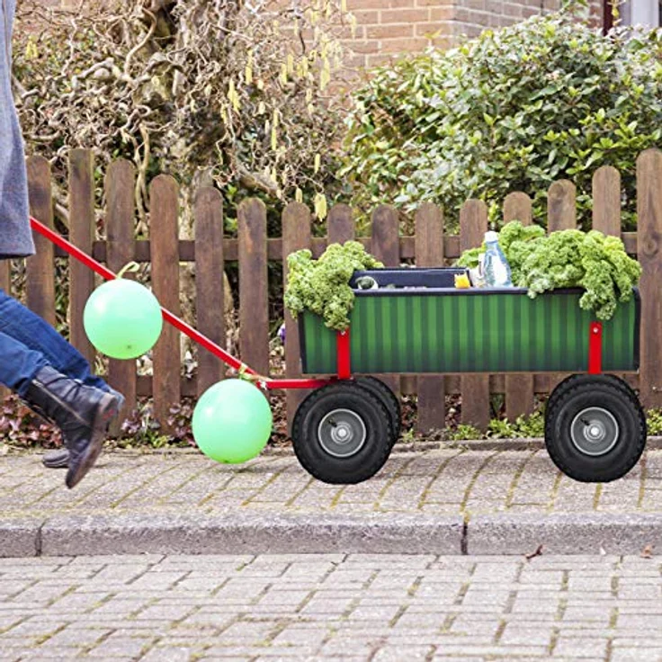 Relaxdays Sackkarrenrad 3.00-4, 2er Set, luftbereift, bis 100 kg, 260 x 85 mm, Ersatzrad Sackkarre, Stahlfelge, schwarz, 2 Stück – Bild 3