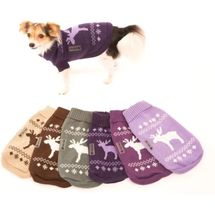 Wolters Strickpullover für Hunde, grau-weiß, 20 cm – Bild 3
