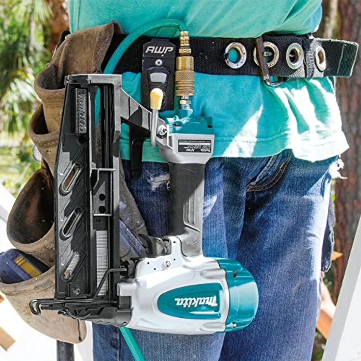 Makita AF601, Pneumatischer Tacker und Nagelpistole mit Tiefeneinstellung und Schutzmechanismus, 20-64 mm Nagellänge – Bild 2
