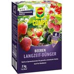 COMPO Beeren Langzeit-Dünger für Beeren, Obst und Feingemüse, umweltschonende Rezeptur, 6 Monate Langzeitwirkung, 2 kg, für 45 m²