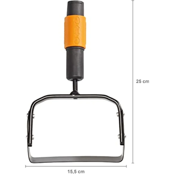 Fiskars Unkraut-Jäter, Werkzeugkopf, Länge: 25 cm, Breite: 15,5 cm, Stahlklinge, Schwarz-Orange, QuikFit, 1000738 – Bild 2