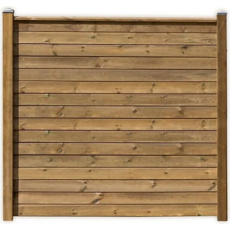 Gartenpirat Sichtschutzzaun Flex-A, Kiefernholz KDI, 180 cm hoch, 194 cm lang, braun imprägniert, erweiterbar