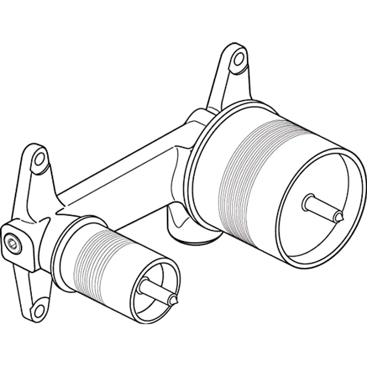 Ideal Standard Spültischarmatur A5948NU, Unterputz Waschtisch Wand Armatur – Bild 3