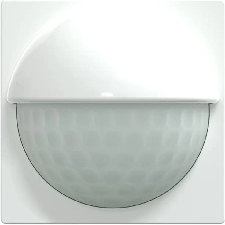 Merten Sensor-Modul MEG5710-0325, Bewegungsmelder mit 180° Erfassungswinkel, 12 m Reichweite, Lichtfühlerfunktion und unterputzmontage, aktivweiss glänzend – Bild 1